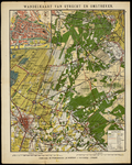 214769 Kaart van de stad Utrecht en het noordelijk deel van de Utrechtse Heuvelrug met daarop aangegeven de ...